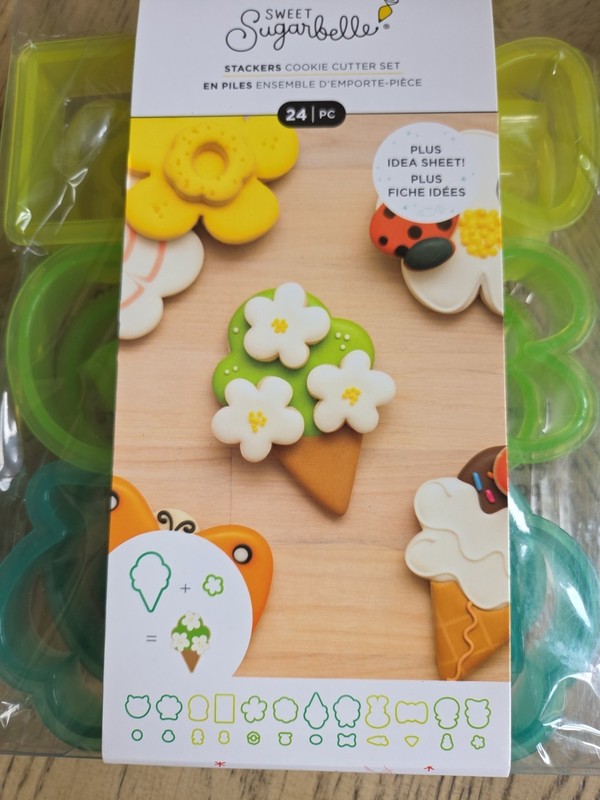 Sweet Sugarbelle 24 Pc Stackers Cookie Cutter Set Shapes & Flower Designs NEW gallery