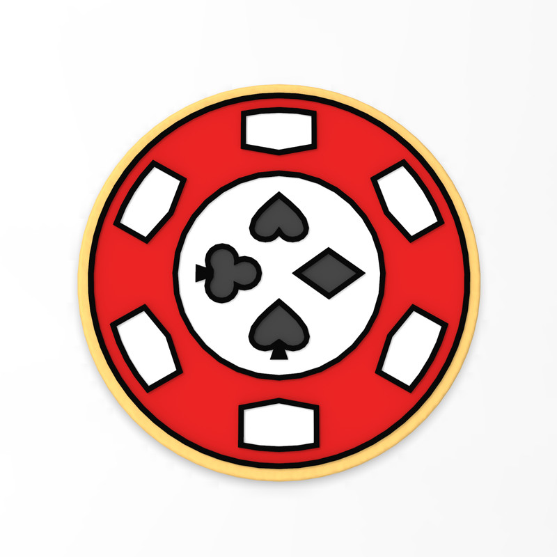 Poker Chip Cutter & Stamp | Gambling Casino Vegas Win Bet Chip Slots Money gallery