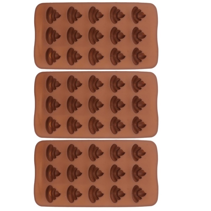 3Pcs Coffee Silicone Mold for Cupcake Jelly Chocolate and Candy Baking gallery