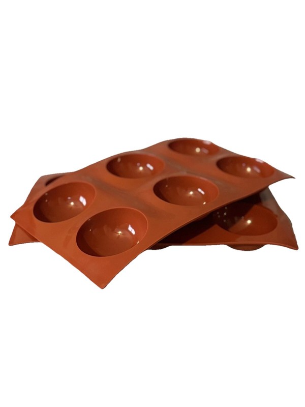 6-Cavity Silicone Cake Molds Chocolate Bombs Mold 2. 5” Half Ball Sphere New gallery