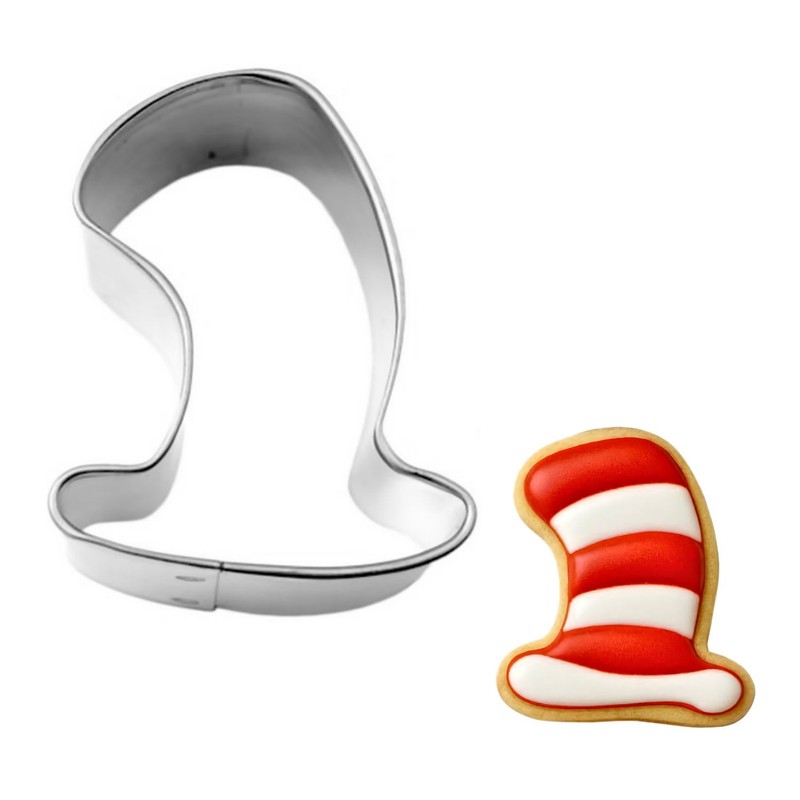 Mini Floppy Top Hat Cat in the Hat Cookie Cutter 2” Metal
