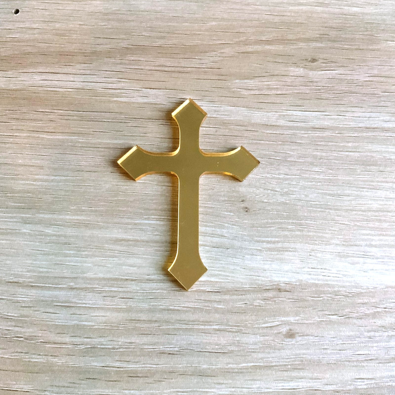 Personalised Cross Name Cake Topper – Christening Baptism Charm, Baptism Decor gallery