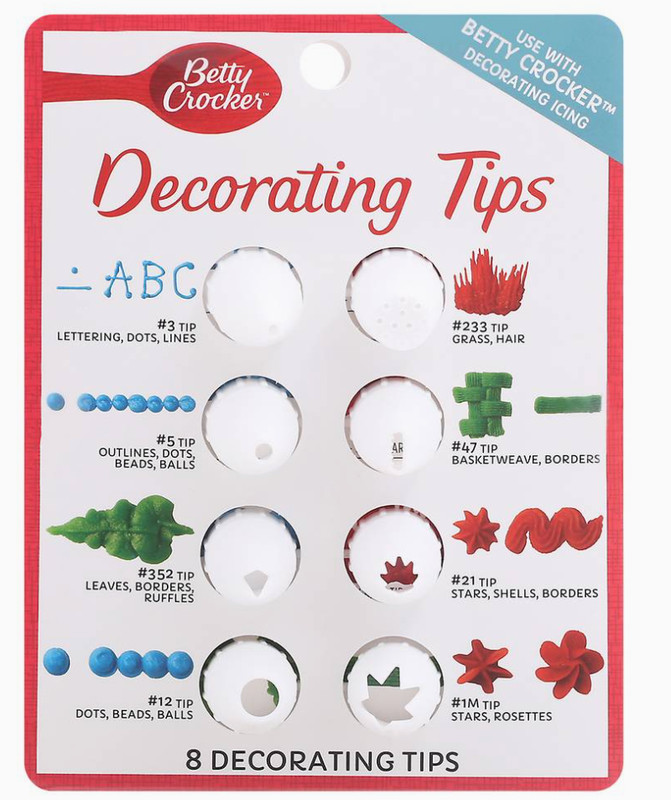 Cake Decorating Tips Betty Crocker Decorating Tips Set Includes 8 Tips NEW