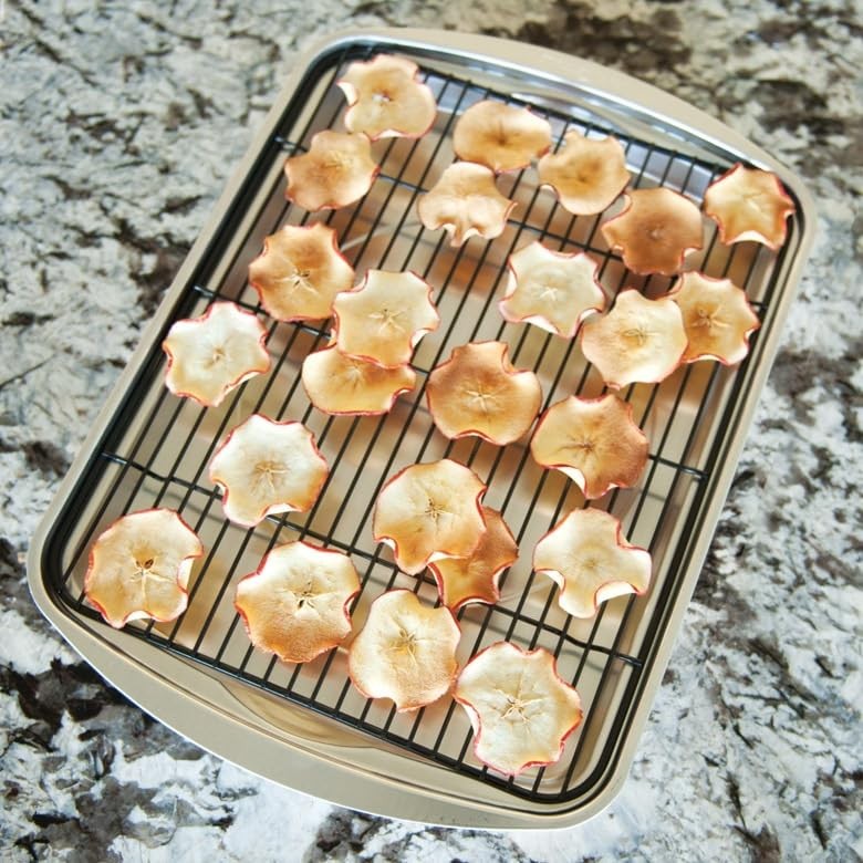Nordic Ware Oven Crisp Baking Tray 2Pc Set Includes Pan And Rack Natural gallery