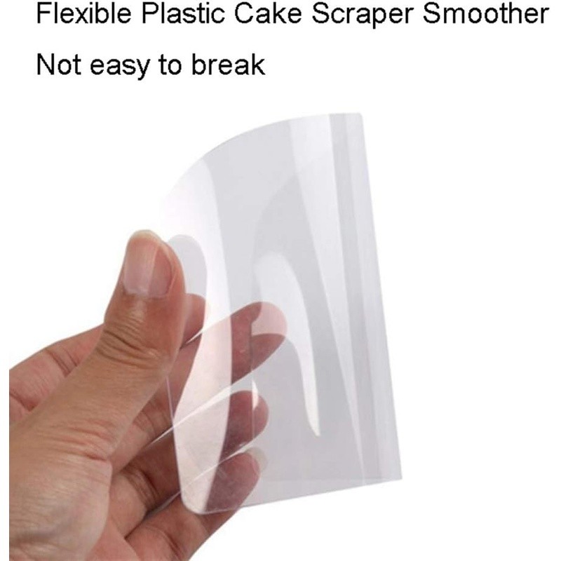 10PCS Plastic Cake Scraper Smoother Spatula Icing Tool Baking Supplies New gallery