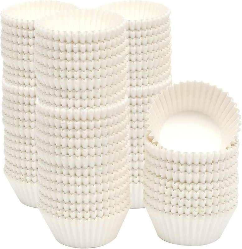 1000pcs White Cupcake Liners Muffin Linner No Smell, Food Grade Baking Cups（Stan