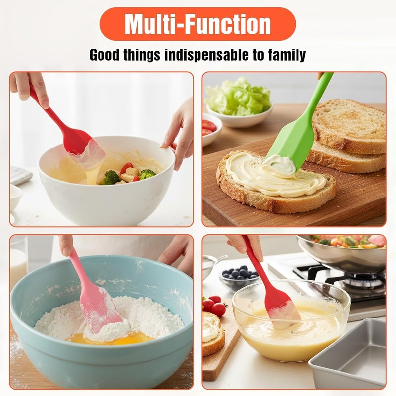 30 Pcs Mini Silicone Spatulas Bulk 8.3 Inch Mini Spatulas Heat Resistant gallery