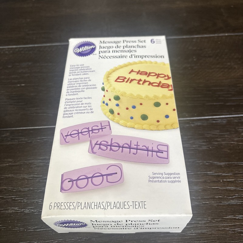 Message Press Set 6 pc from Wilton 0237