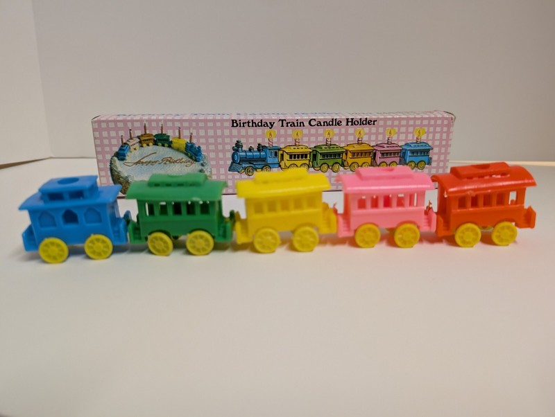 Birthday Train Candle Holder vintage *** read description.**