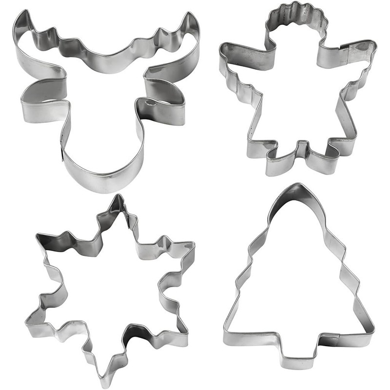 Uitsteekvormen creotime kerstthema assorti