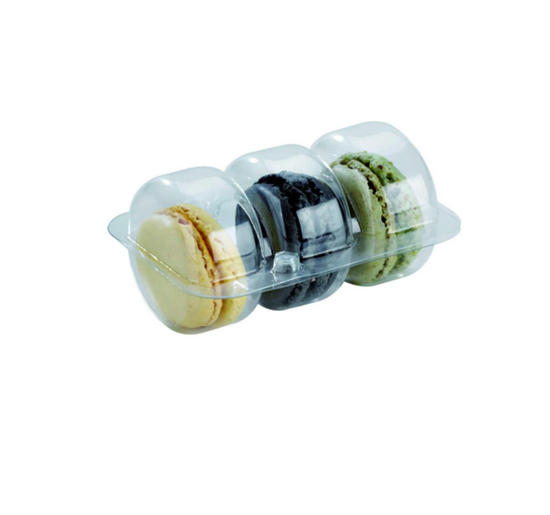 210MACINS3 -Clear Plastic Macaron - Macaroon Clear Boxes- Macaron Storage Box- M gallery