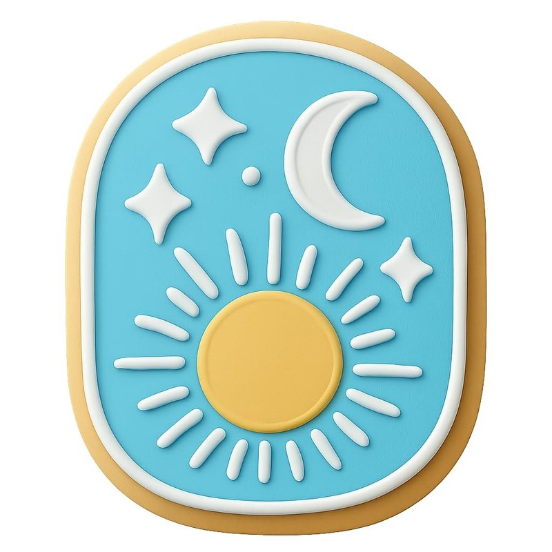 Celestial Boho Cookie Cutter & Stamp, Fondant & Clay - 4x3 gallery