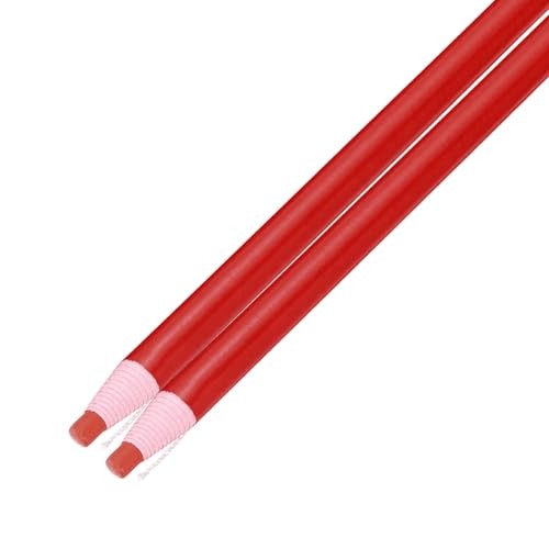 2PCS Peel-Off Grease Pencils, Color China Markers for Glass Metal Plastic Red