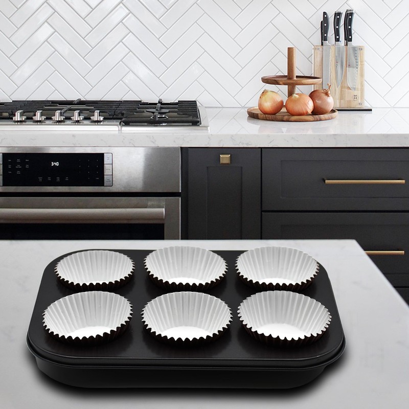 200 Pcs Orange Foil Cupcake Liners Standard Baking Cups Muffin Paper Cases gallery