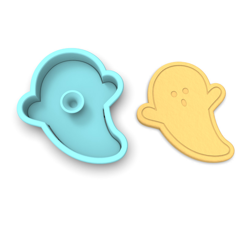 Ghost Cookie Cutter & Stamp |Halloween Munster Zombie Ghosts Ghoul Scary Costume gallery