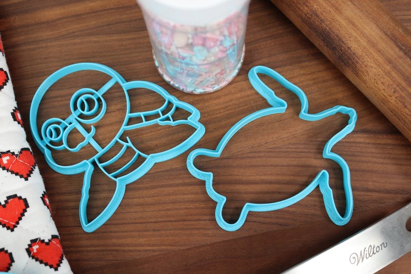 Green Sea Turtle Cookie Cutters - Cute Green Turtle, Detailed Green Turtle, gallery