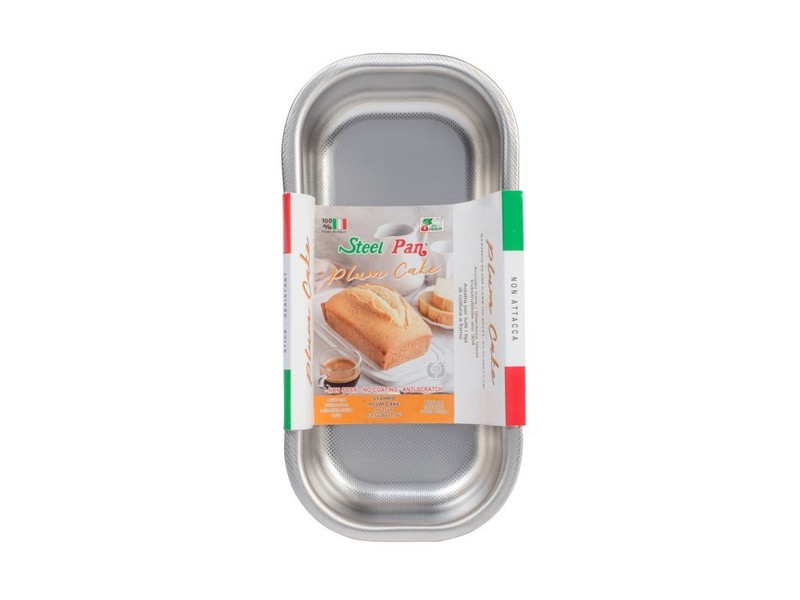 Nonstick Stainless Steel Plumcake 18/10 Cm 25X11 gallery