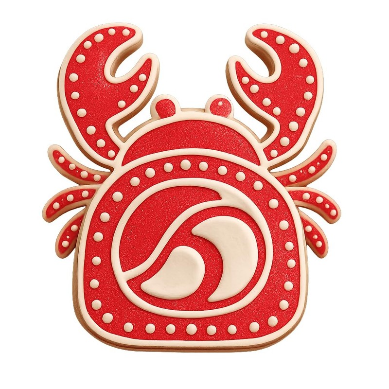 Soft Shell Crab Roll Cookie Cutter & Stamp, Fondant & Clay - 4x3.5 gallery