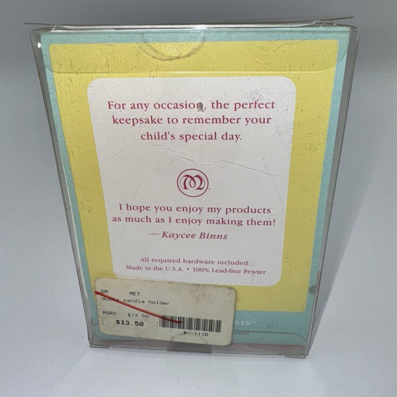 Duck Child's Birthday Candle Holder Metal Morphisis gallery