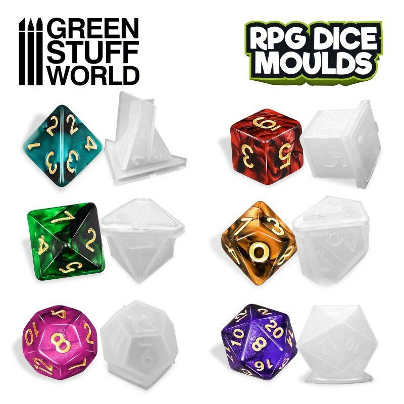 RPG Dice Moulds - aos miniatures bases mold polyhedral gallery