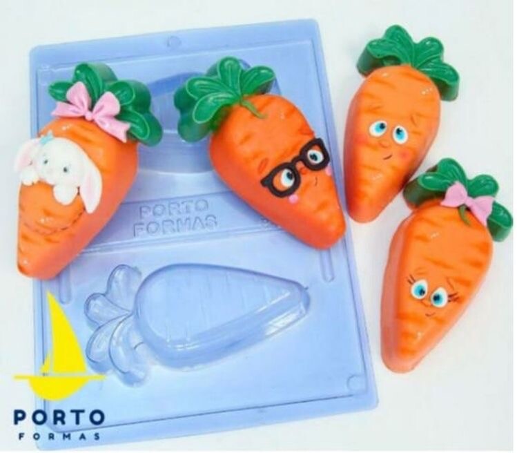 Carrot – 3 Part Chocolate Mold