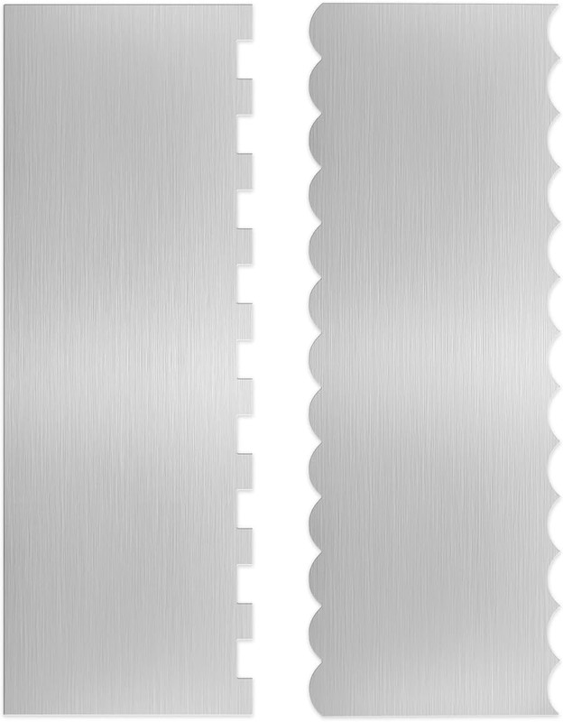10 PCS Cake Scraper Smoother Set, Acrylic Cake Smoother for Icing 6PCS with 11 P