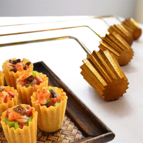 2x Tee Pie Mould Maker Top Tart Mold Kitchen Hat Shell Patty Copper Brass Tools gallery