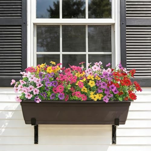 Artificial Flowers for Outdoors, UV Resistant Silk Fake Daisy Multi Color gallery