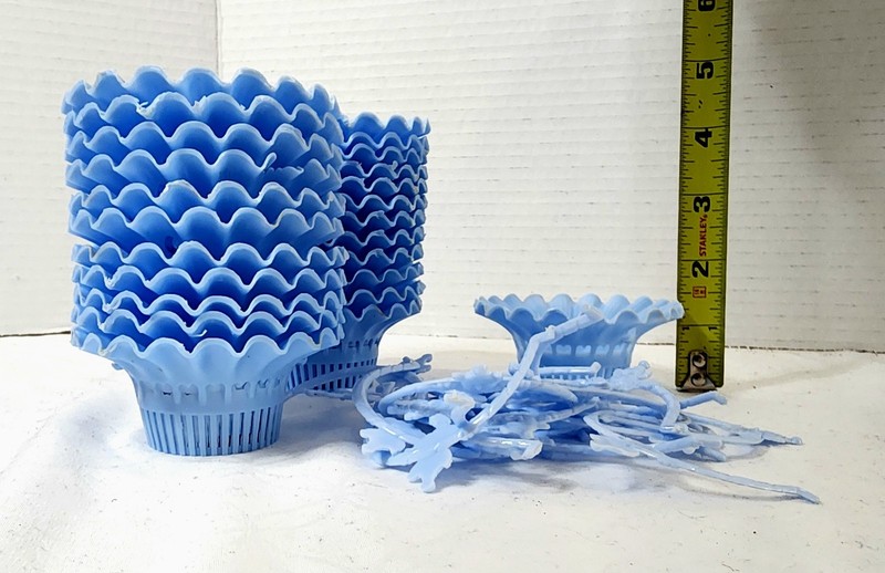 Vintage Blue Cupcake Holders (24 ct)