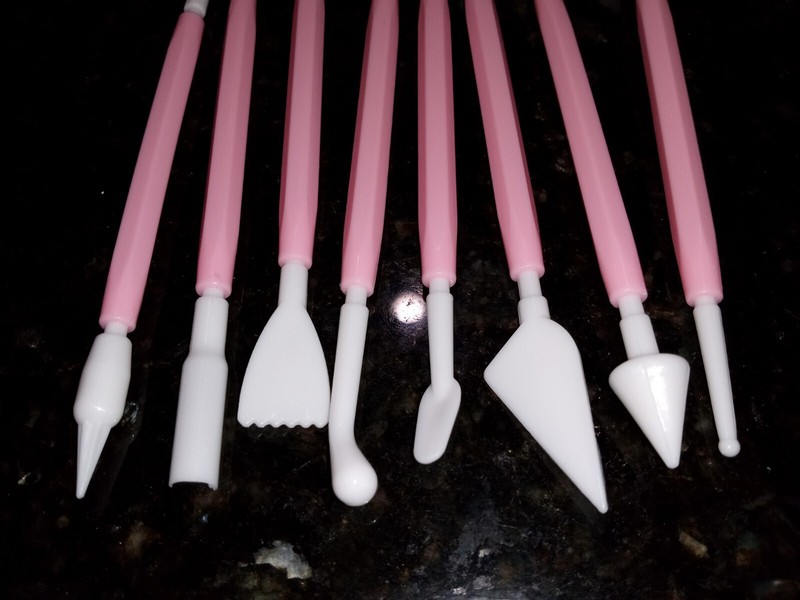 New Fondant Cake Decorating,Sugar Craft, Flower Modelling Tools Set (8pcs). gallery