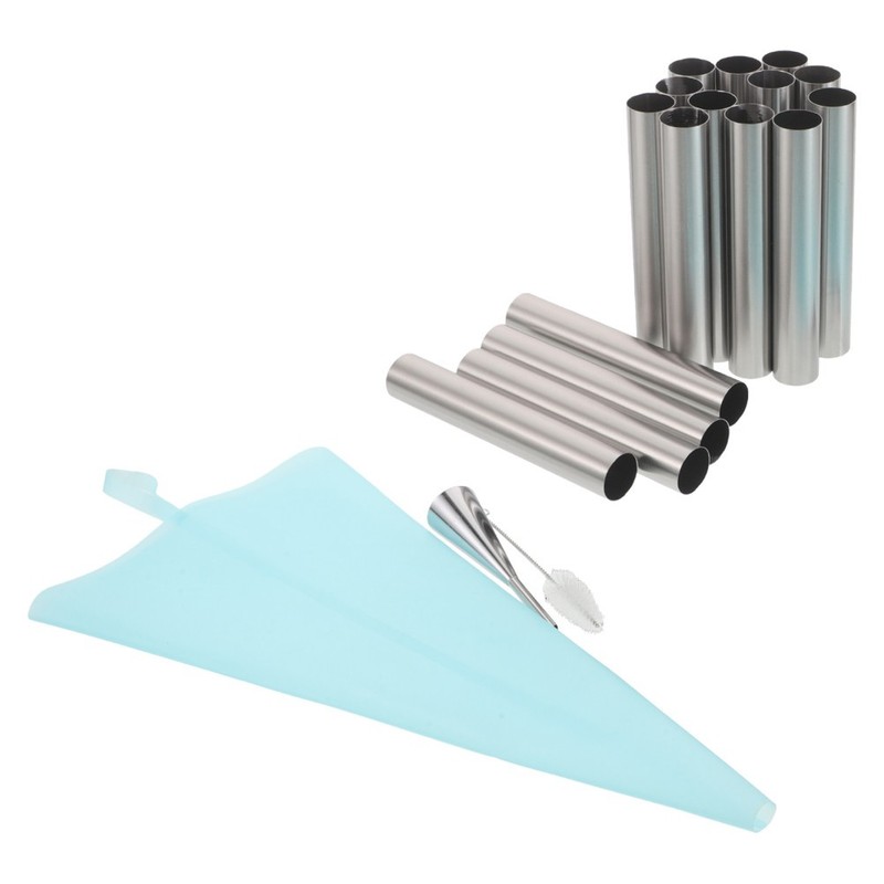 1 Set Reusable Stainless Steel Cream Horn and Croissant Mold Tubes for Home gallery