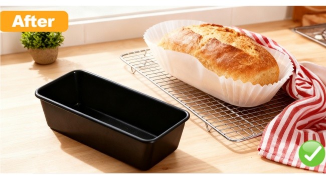 80 PCS Bread Baking Liners, 2 LB Paper Loaf Pan Liners, Greaseproof gallery