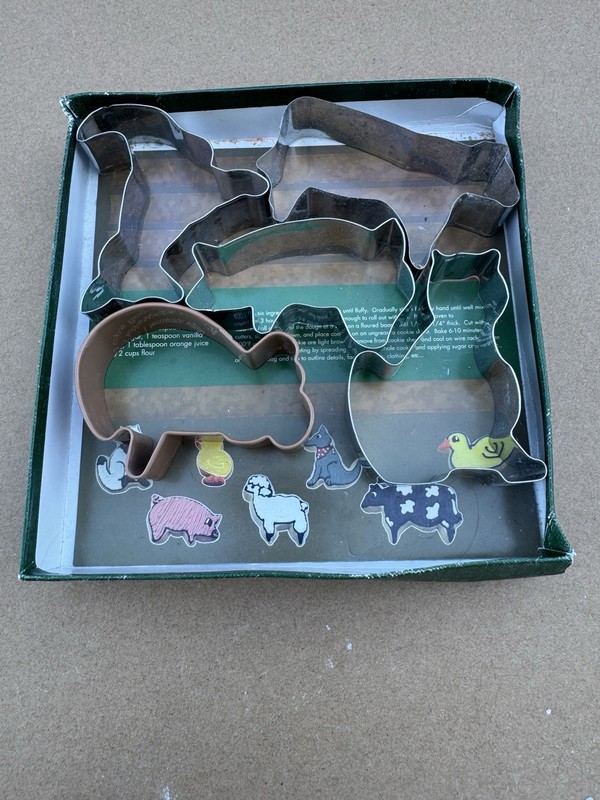 Cookie Cutter, Cat Dog Cow Pig ￼ Used In Pottery ￼