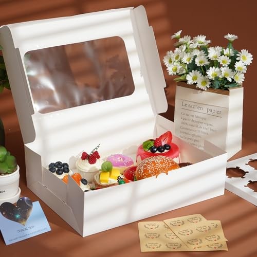 5 Packs Cupcake Boxes 12 Count,White Cupcake Carriers with 12 Counts-5 Packs gallery