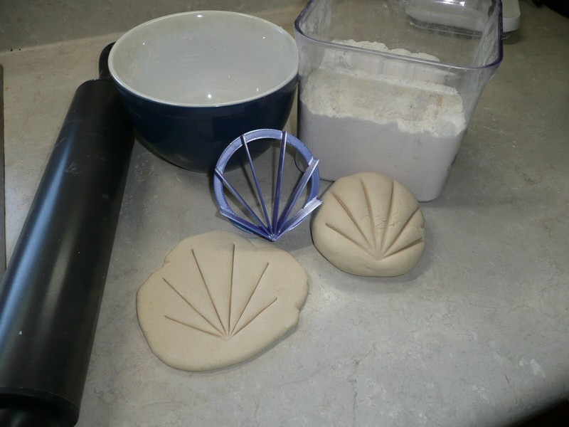 STARBURST DESIGN CONCHA CUTTER MEXICAN SWEET BREAD STAMP MADE IN USA PR5004 gallery