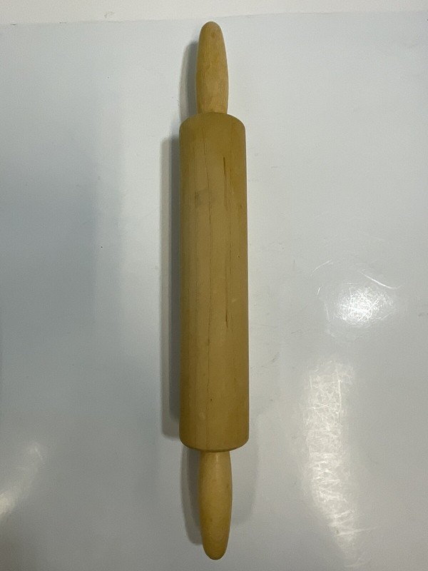Wood 15.5” Rolling Pin 9” Roller PreownedKitchenCom