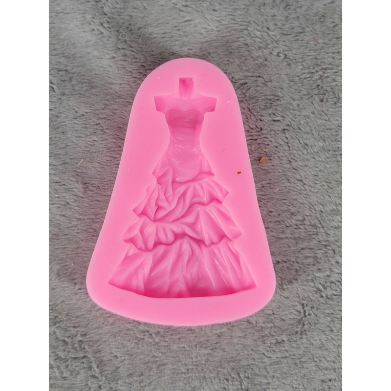 Dress Shaped Silicone Mold Fondant Cake Decorating Baking Craft Supplies