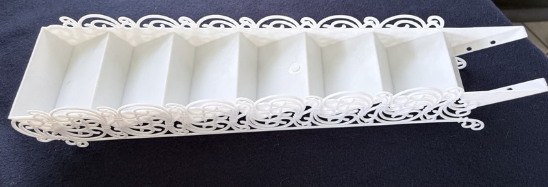 Lot 11 pcs Wilton Wedding Cake Vintage White Filigree Stairways Bridge Platform gallery