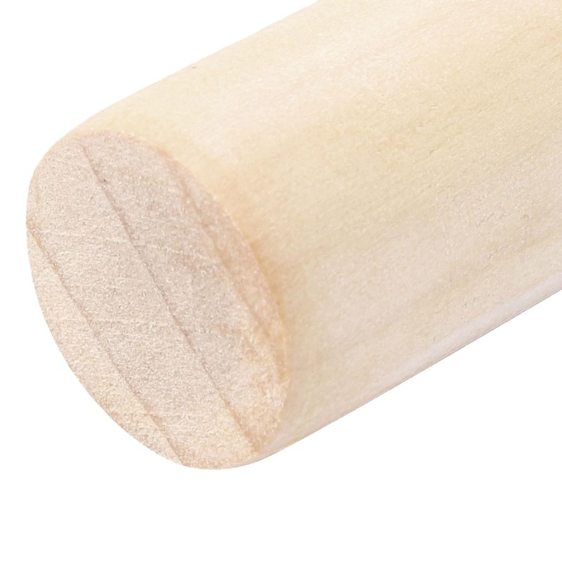 Baking Pastry Pizza Pasta Dough Roller Hand Rolling Pin Beige 28cm Length 2 Pcs gallery