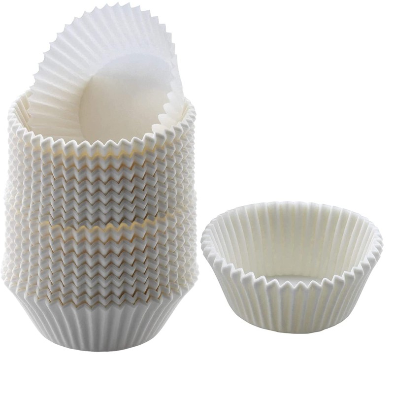White Cupcake Liners Standard Size – 300-Pack Paper Baking Cups – Fits Perfec…