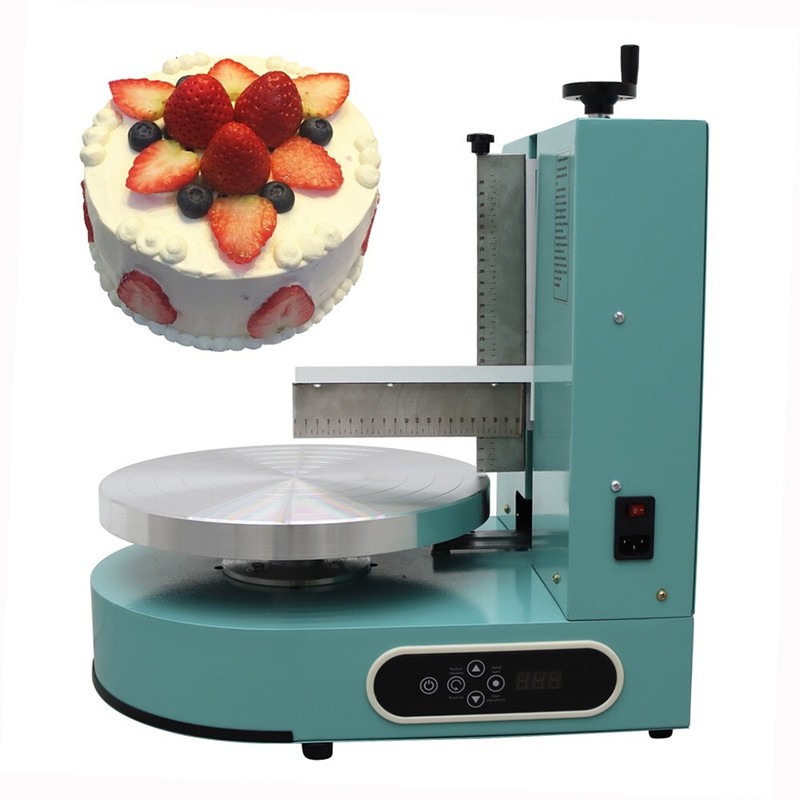 110V Cream Spreading Automatic Coating Smearing Machine for 6"-14" Cake Green gallery