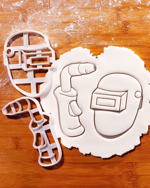 Welding Helmet & Torch Cookie Cutters Set – DIY craft metalwork welder workshop