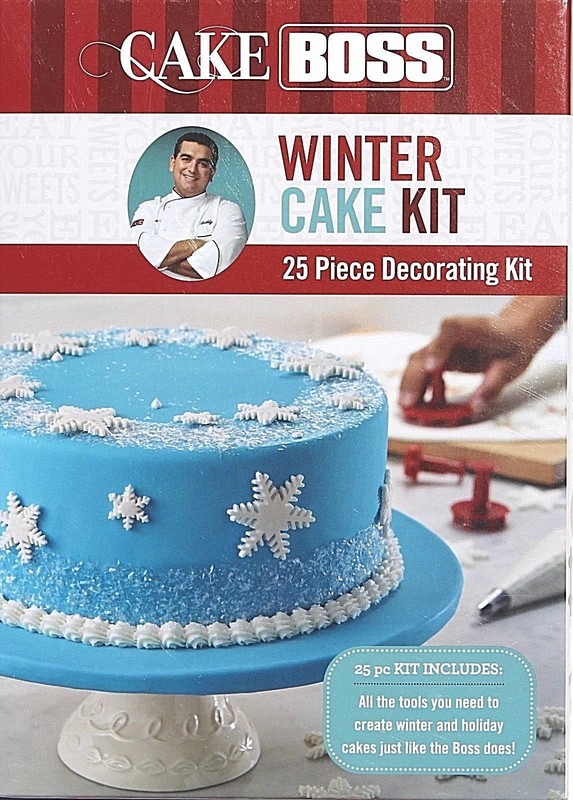 Cake Boss WINTER and Holiday Cake Cutters Decorating Tips Bags 25 Piece Tool Kit