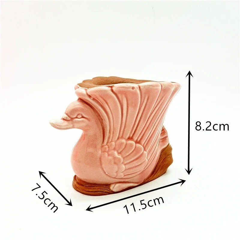 3D Swan Ornament Flower Pot Silicone Mold Candle Concrete Mold Turned Decoration gallery