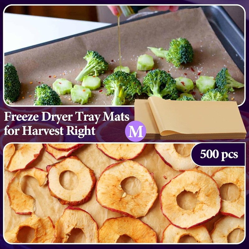 500 Packs Parchment Paper Sheets for Harvest Right Freeze Dryer - Medium gallery