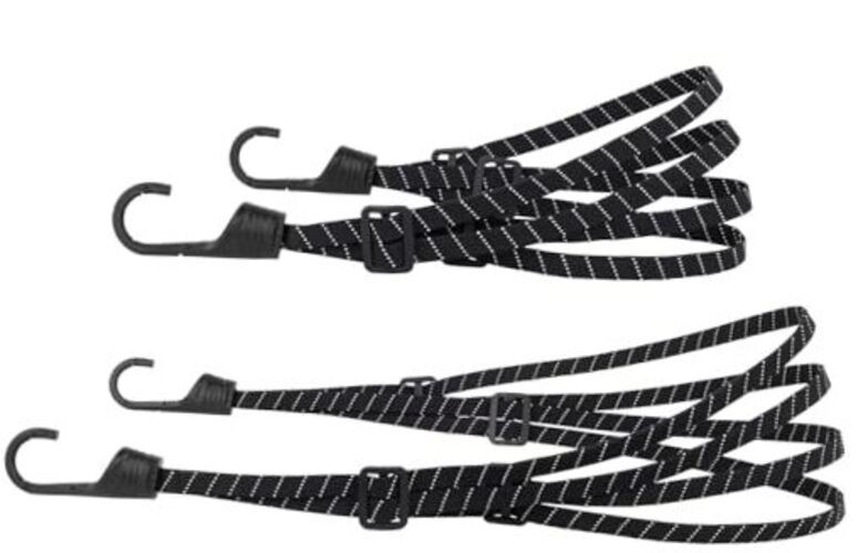 Motorcycle Luggage Straps, Bike Rack Bungee Reflective effect, 60cm + 90cm 2