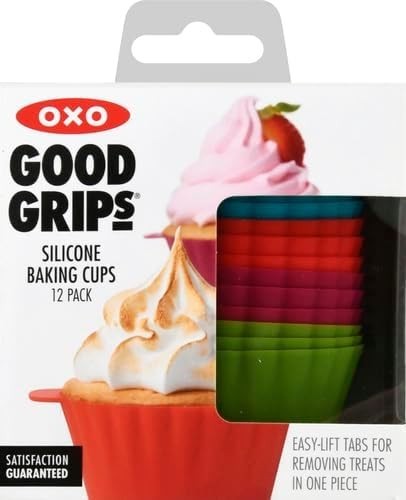 OXO SoftWorks Reusable Silicone Round Baking Cups 12 Pack