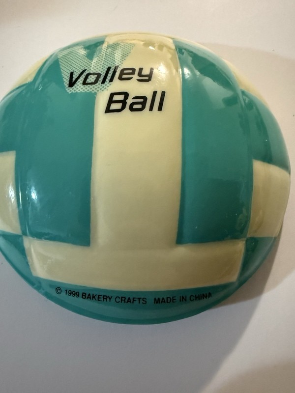 QTY 20 Vintage Bakery Crafts Pop Tops / Volleyball Large Cake Toppers gallery