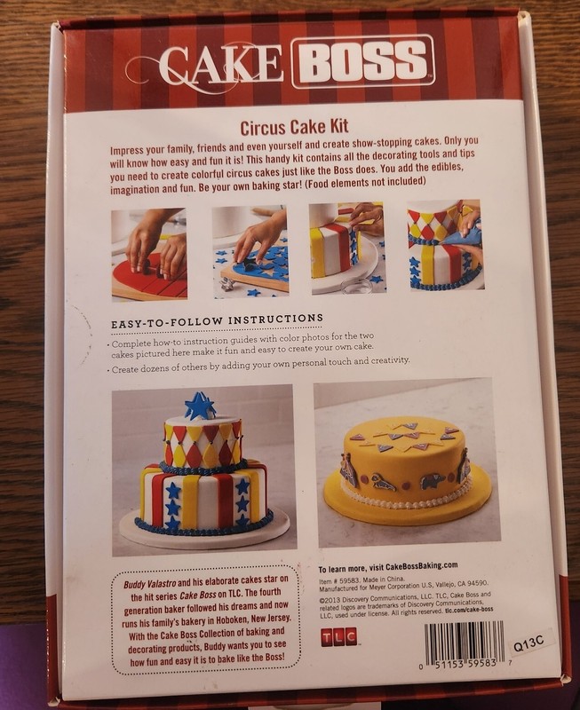 Cake Boss CIRCUS Cake Kit 24 Pc Decorating TLC Birthday Fondant Cookies Cupcakes gallery