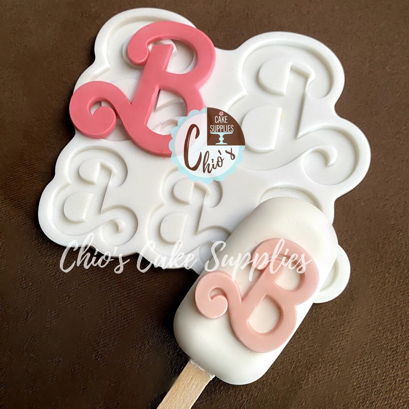Letter “B” Silicone Mold, 2 sizes